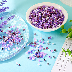 100G Opaque & Transparent Inside Colours 6/0 Glass Seed Beads&nbsp;SEED-TA0001-12C