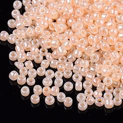 ガラスシードビーズ  セイロン  ラウンド  ビスク  8/0  3mm  穴：1mm  約10000個/ポンド&nbsp;SEED-A011-3mm-147