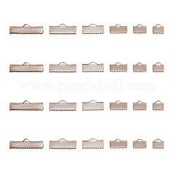 145Pcs 6 Styles Iron Ribbon Crimp Ends&nbsp;IFIN-CJ0001-49