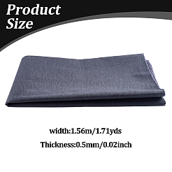 合成皮革オックスフォード布生地  服装アクセサリー  グレー  1560x0.5mm&nbsp;AJEW-WH0481-413C