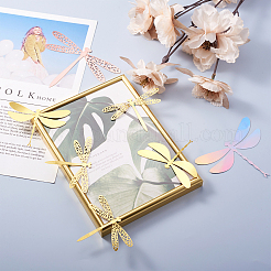 12Sets 6 Style PVC 3D Imitation Hollow Out Dragonfly Wall Stickers&nbsp;DIY-CF0001-04