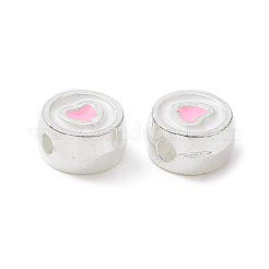 Silver Tone Alloy Enamel Beads&nbsp;FIND-C031-02