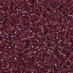 MIYUKIデリカビーズ  シリンダー  日本製シードビーズ  11/0  （db0282)クランベリーライニングライトトパーズ光沢  1.3x1.6mm  穴：0.8mm  約2000PCS /ボトル  10 G /ボトル&nbsp;SEED-JP0008-DB0282