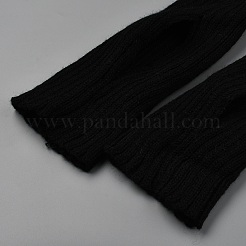 70cmバレエトゥウォーマー  保温レッグウォーマー  ブラック  700x90x9mm&nbsp;AJEW-WH20092-001C