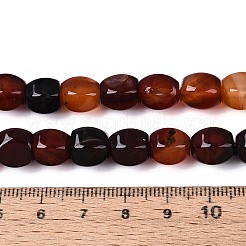 染め加工天然石瑪瑙ビーズ連売り  ランタン  暗赤色  9~10x10~11x10~11mm  穴：0.7~0.8mm  約38個/連  14.17~14.37''（36~36.5センチメートル）&nbsp;G-T144-50A-03