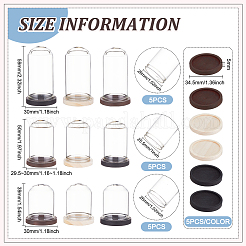 15Pcs Mini Glass Dome Cover&nbsp;DJEW-BC0001-19