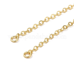 Rack Plating Brass Cable Chain Link Bracelet Making&nbsp;KK-TAC0016-05G
