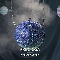 プレシオサ® クリスタル ホットフィックス フラットバック ストーン  チェコクリスタル  ラウンド(438 11 612 シャトンローズビバ12®)  90090 サイアム  ss8（2.3~2.5mm）&nbsp;Y-PRC-HSS8-90090