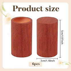 円柱型木製アロマセラピーディフューザー  エッセンシャルオイルディフューザー  シエナ  50x30mm&nbsp;AJEW-WH0077-208B