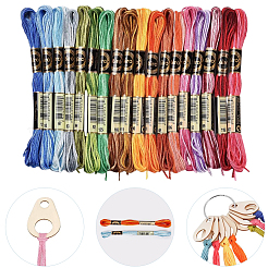 18 Skeins 6-Ply Polyester Embroidery Floss&nbsp;OCOR-CY0002-76