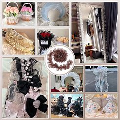 5 Yards Pleated Organza Pleated Lace Ribbon&nbsp;OCOR-PH0004-67C