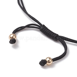 Brass & Nylon Thread Braided Bead Bracelets for Women&nbsp;BJEW-JB10751-02