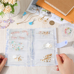 透明PPプラスチックフォトカード収納アルバム1枚  PVC製酸化防止再封可能袋 60枚  ライラック  70~192x50~125x1.5~16mm&nbsp;AJEW-CN0003-03C