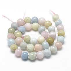 Natural Morganite Beads Strands&nbsp;G-R446-8mm-07
