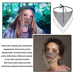 Iron Headwear Masquerade Masks&nbsp;AJEW-WH0312-36