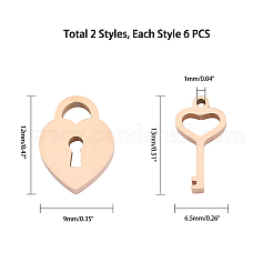 304 Stainless Steel Charms&nbsp;STAS-UN0012-02RG