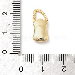 Brass Micro Pave Cubic Zirconia Pendants&nbsp;KK-I380-18G