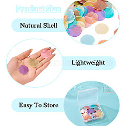 80Pcs 8 Colors Spray Painted Natural Capiz Shell Pendants&nbsp;BSHE-TA0001-24