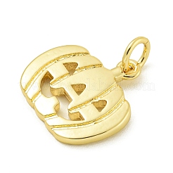 Halloween Theme Rack Plating Brass Pendants&nbsp;KK-Z067-18G-06