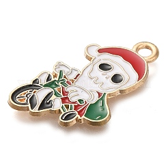 Christmas Theme Alloy Enamel Pendants&nbsp;ENAM-Q508-02E
