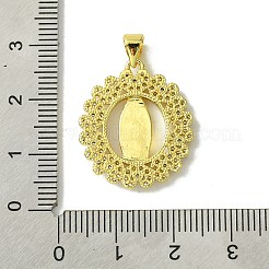 Real 18K Gold Plated Brass Micro Pave Cubic Zirconia Pendants&nbsp;KK-H472-33G-01