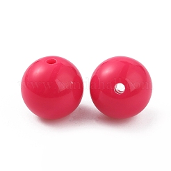 不透明なアクリルビーズ  ラウンド  サクランボ色  11.5mm  穴：1.6mm  約540個/袋&nbsp;SACR-WH0001-32B