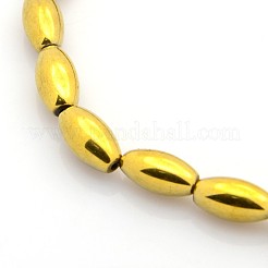Electroplate Magnetic Synthetic Hematite Beads Strands&nbsp;G-O008-21