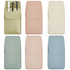 6Pcs 6 Colors Rectangle Leather Pen Bag&nbsp;DIY-CL0002-22