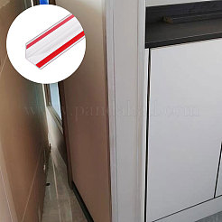 粘着式PVCコーナープロテクターストリップ  家具と壁用の透明なエッジガード  透明  400x40x40mm&nbsp;DIY-WH0899-990