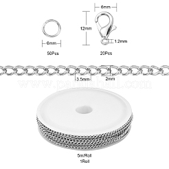 DIY Chains Bracelet Necklace Making Kit&nbsp;DIY-YW0005-82P