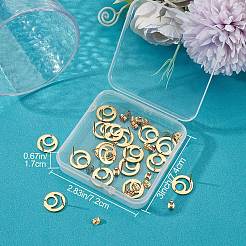 201ステンレススチールスタッドピアス金具30個  304ステンレススチールピンとイヤーナット付き  フラットラウンド  24KGP本金メッキ  15mm  穴：1mm  ピン：0.7mm&nbsp;STAS-BBC0001-68
