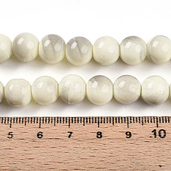 Baking Paint Glass Beads Strands&nbsp;DGLA-N013-10mm-02