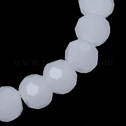 Imitation Jade Glass Bead Strands&nbsp;GLAA-R166-8mm-03A
