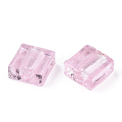 Handmade Silver Foil Lampwork Beads&nbsp;FOIL-S006-12x12mm-02