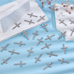 50Pcs Alloy Rhinestone Pendants&nbsp;FIND-ME0002-13P