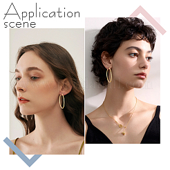 10 Piars 201 Stainless Steel Hoop Earrings&nbsp;EJEW-UN0002-88