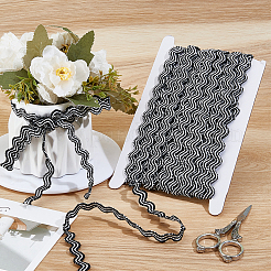 12.5Yards Braided Wave Polyester Ribbon&nbsp;OCOR-ME0001-57A