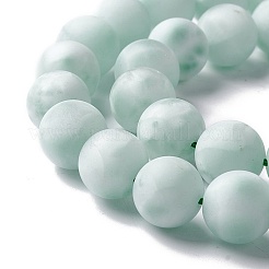 Frosted Natural Glass Beads Strands&nbsp;G-I247-15K