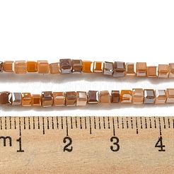 Electroplate Glass Beads Strands&nbsp;EGLA-F121-FR-B04