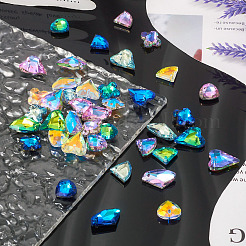 60Pcs 30 Styles Electroplated Glass Pendants&nbsp;EGLA-TA0001-48