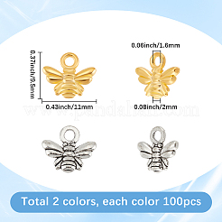 200Pcs 2 Styles Alloy Charms&nbsp;FIND-SC0013-98