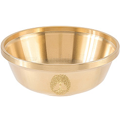 Brass Offering Bowl for Altar Meditation&nbsp;AJEW-WH20816-262C
