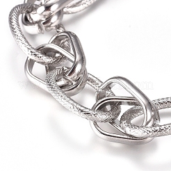 Tarnish Resistant 304 Stainless Steel Chain Bracelets&nbsp;BJEW-L661-07P