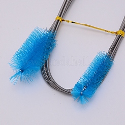 304 ステンレス PP クリーナー 両端弾性ホース パイプ  フレキシブルドレンブラシ  ドジャーブルー  1670x3.5mm&nbsp;AJEW-WH0188-74B