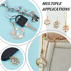 Alloy Enamel Mobile Straps & Mobile Dustproof Plugs & Pendant Decorations Kits&nbsp;HJEW-OC00038