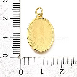 Virgin Mary Brass Micro Pave Cubic Zirconia Pendants&nbsp;KK-S508-42G-01