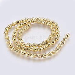 Electroplated Non-magnetic Synthetic Hematite Bead Strand&nbsp;G-E495-05A