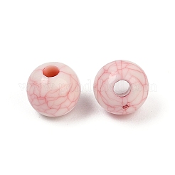 アクリル模造ターコイズビーズ  ラウンド  レッド  6mm  穴：1.6mm  約3846個/500g&nbsp;OACR-S047-20A