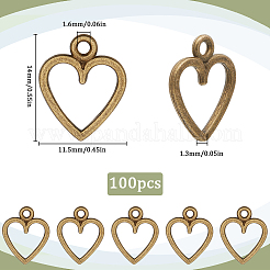 100Pcs Tibetan Style Alloy Charms&nbsp;FIND-SC0012-39AB