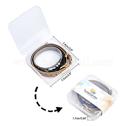 304ステンレススチール時計バンド  ベルトフィットスライドのチャームを見て  ミックスカラー  8-1/2インチ（21.5cm）  10mm  4色  1pc /カラー  4pc&nbsp;WACH-PH0001-02